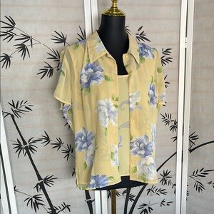 Floral Yellow Blouse